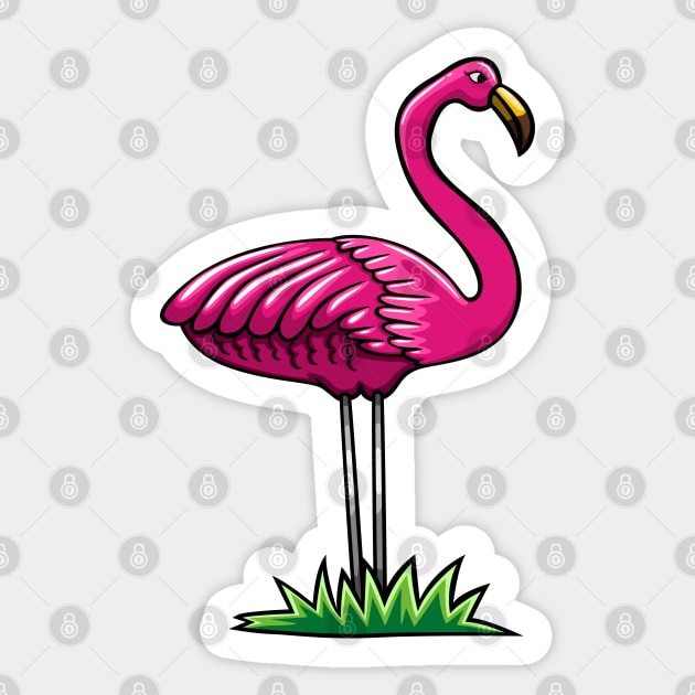 Couple Flamingo Gnome 1 Sticker by RCM Graphix